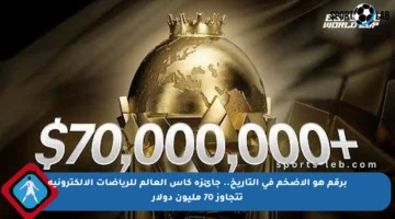 برقم هو الأضخم في التاريخ.. جائزة كأس العالم للرياضات الإلكترونية تتجاوز 70 مليون دولار